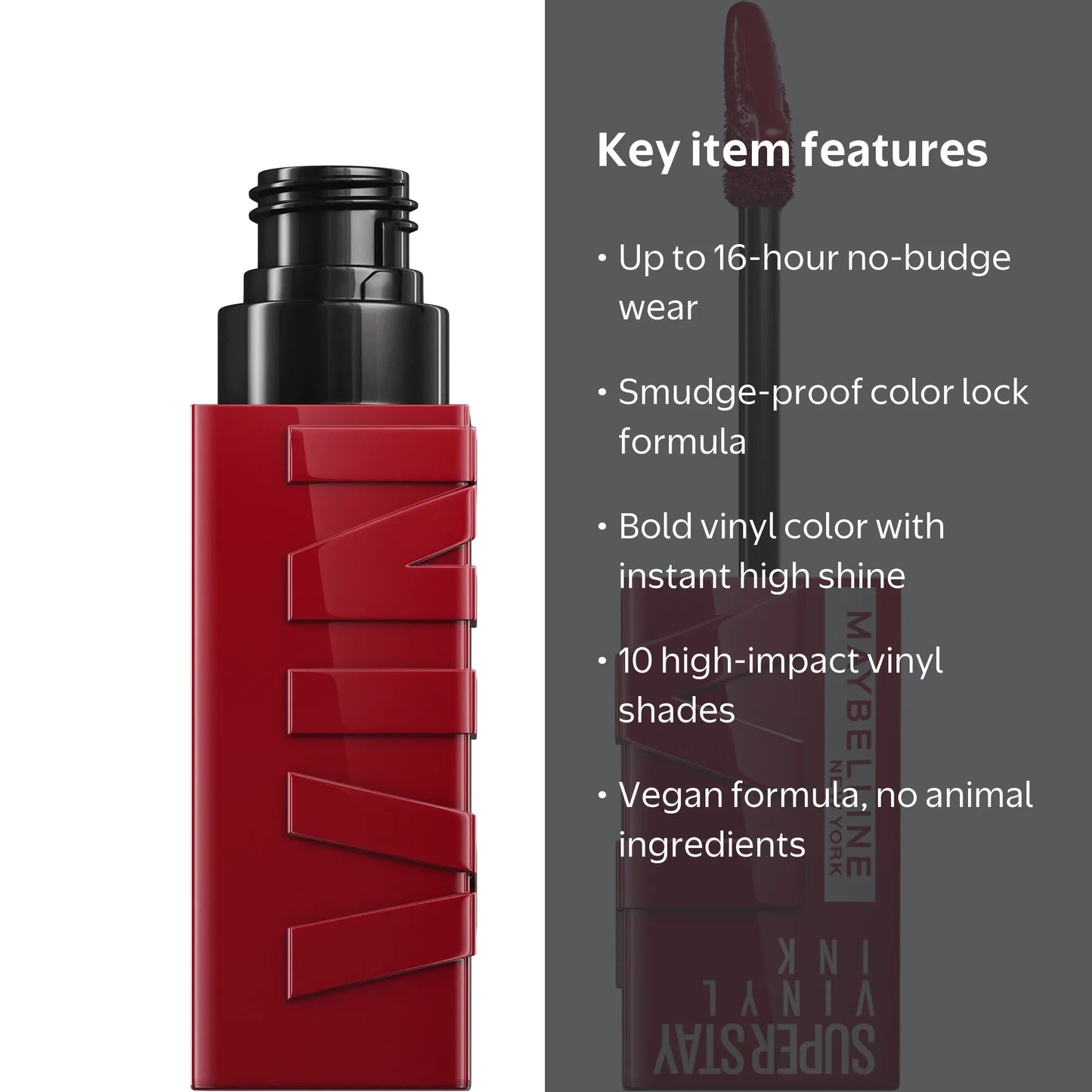 Maybelline Super Stay Vinyl Ink Longwear Liquid Lipcolor USA - 10 LIPPY
