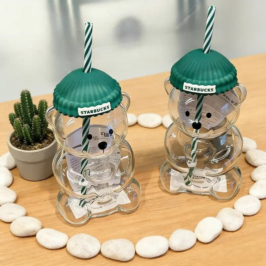 Starbucks Bearista Glass Cold Cup - 20oz