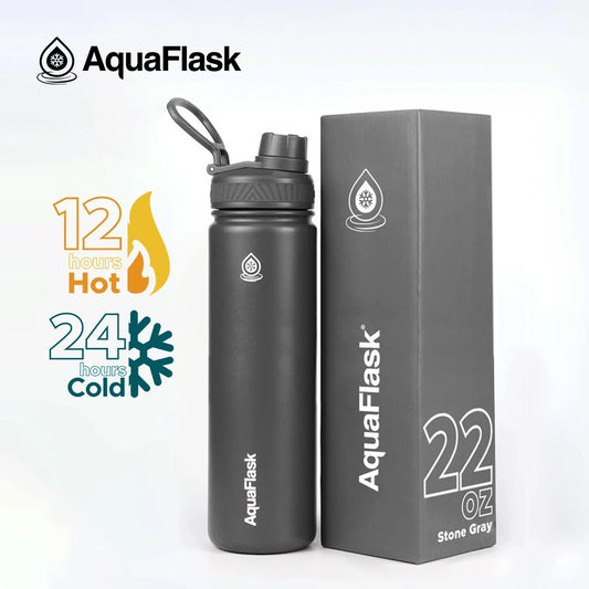 AquaFlask Bottle (40oz) - Stone Grey