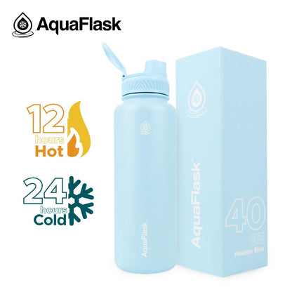 AquaFlask Bottle (40oz) - Powder Blue