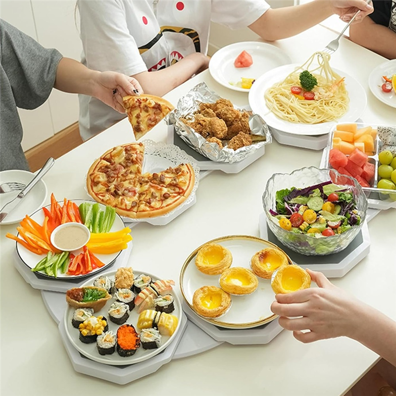 Lazy Susan Rotating Tray for Kitchen Dining Table Portable and Easy Access Food Serving Turntable for Home Kitchen