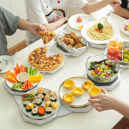 Lazy Susan Rotating Tray for Kitchen Dining Table Portable and Easy Access Food Serving Turntable for Home Kitchen