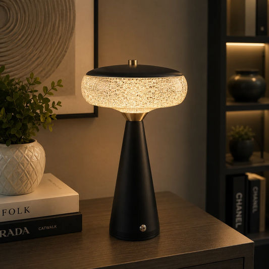 Luna Crystal Glow LED Table Lamp