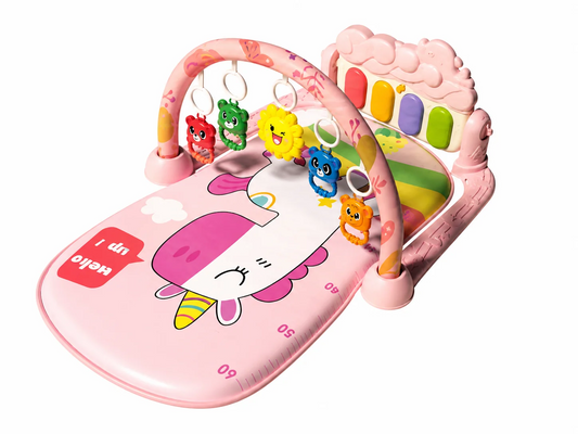 JOYOUS BABY PEDAL PIANO PLAY GYM MAT - PINK