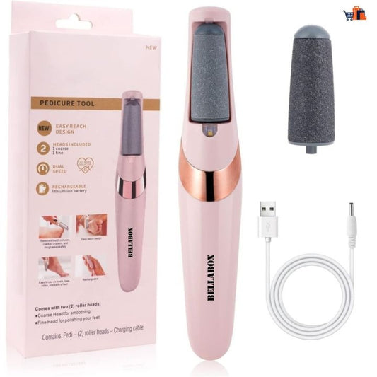 RECHARGEABLE ELECTRIC CALLUS REMOVER – CORDLESS ELECTRONIC FOOT FILE FOR WOMEN & MEN