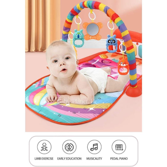 JOYOUS BABY PEDAL PIANO PLAY GYM MAT - PINK
