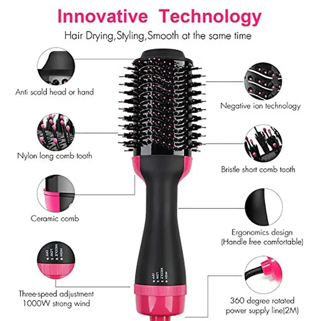One Step Hot Air Brush Dryer & Straightener