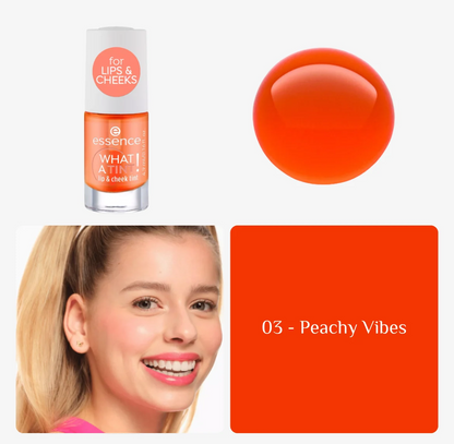 Essence What A Tint! Lip & Cheek Tint - 03 Peachy Vibes
