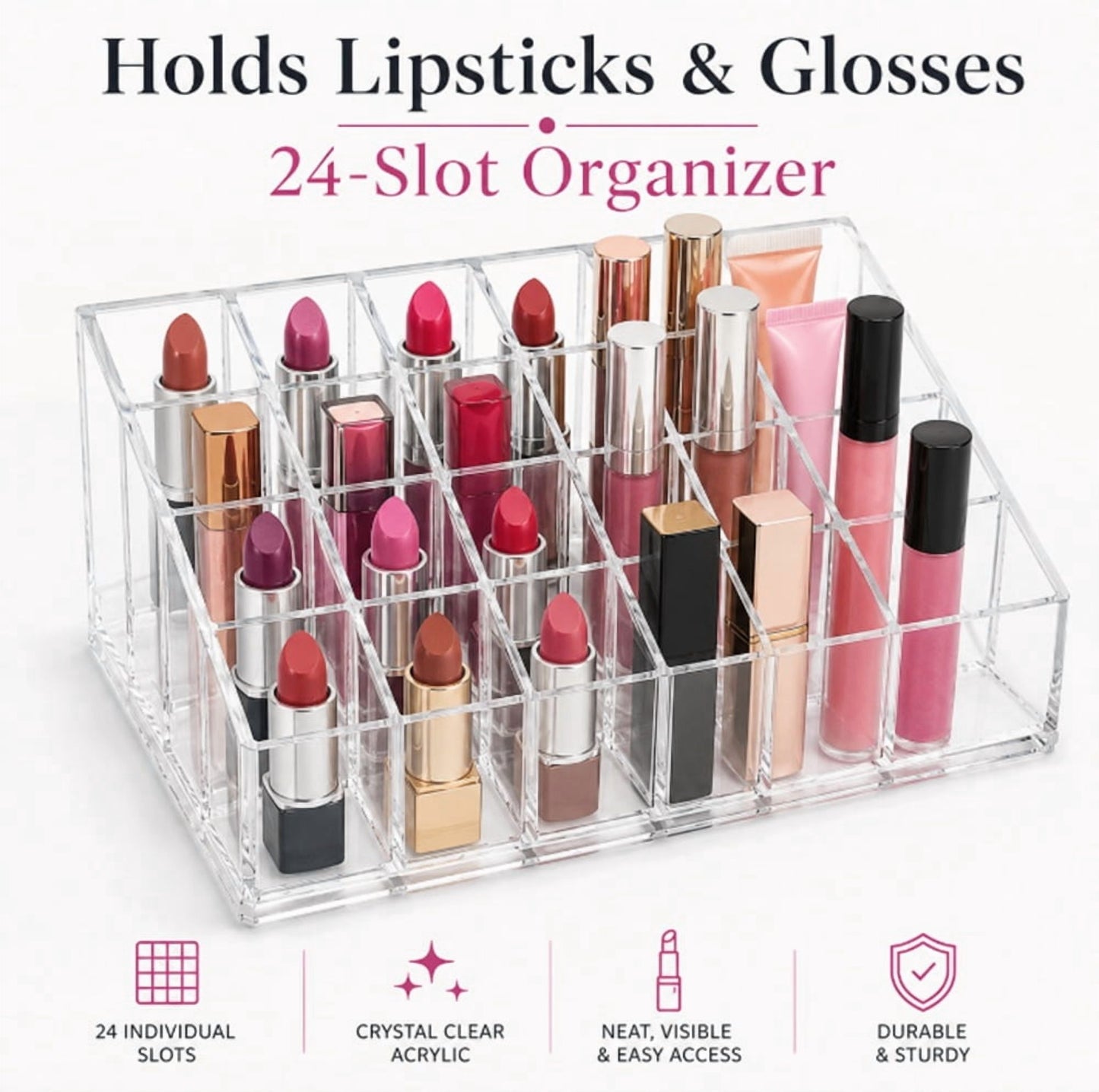24X GRIDS LIPSTICK ORGANIZER