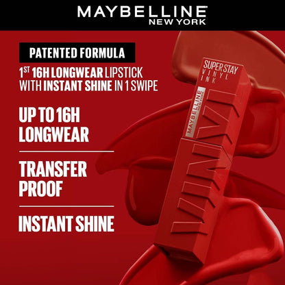 Maybelline Super Stay Vinyl Ink Longwear Liquid Lipcolor USA - 10 LIPPY
