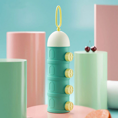 4 Pcs Milk Powder Container Light House Sea Green - Sunshine