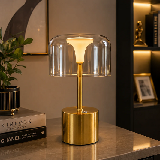Aurum Halo Glass Table Lamp