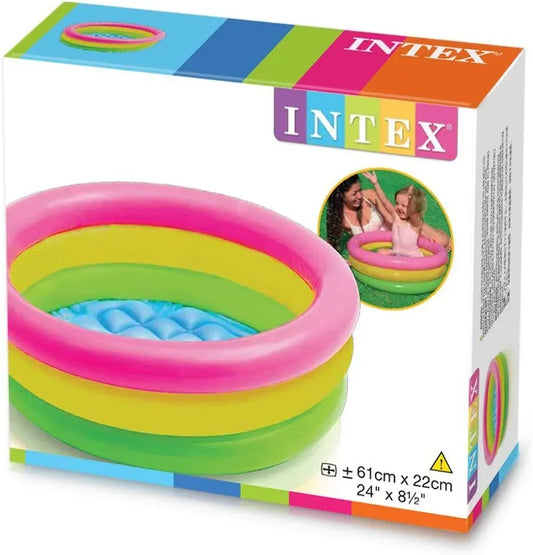 INTEX Inflatable 3 Ring Swimming Pool For Children 2ft