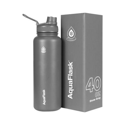 AquaFlask Bottle (40oz) - Stone Grey